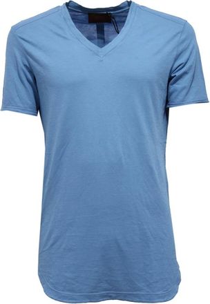 Hosio T-Shirts, male, Blue, M, Maglia Light e Cotton V-Neck Ius18201J03 06