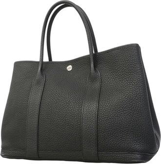 Herm&egrave;s Black Negonda Leather Tote Bag (Pre-Owned)