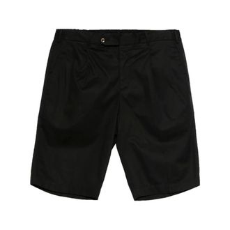 Pantaloni Torino Casual Shorts, male, Black, Size: 3XL Pleated Casual Shorts