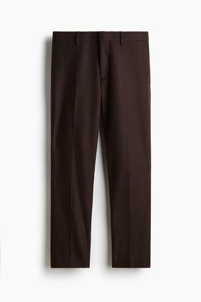 H&M Hose aus Wollmix in Slim Fit - Braun