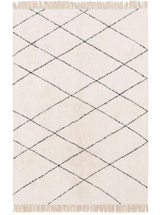 benuta Alfombra de algod&oacute;n lavable crema 160x230