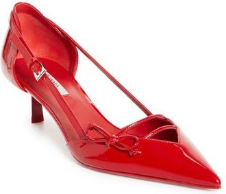 Prada Pointed Toe Pump in Rosso at Nordstrom, Size 7.5Us