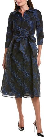 Teri Jon by Rickie Freeman Teri Jon By Rickie Freeman Organza Web Pattern Shirtdress