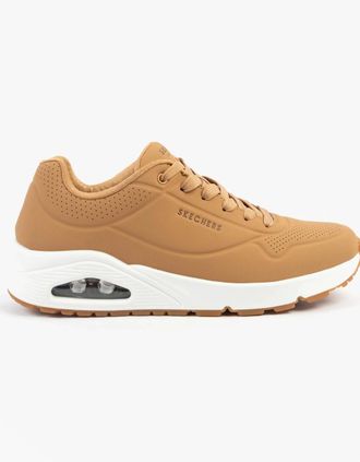 Skechers Mens Skechers 52458/TAN UNO - STAND ON AIR Mens Trainers Tan - Brown - Size: 10.5