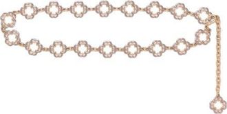 Maje Two-tone Clover chain belt in Silver/gold at Nordstrom, Size Medium