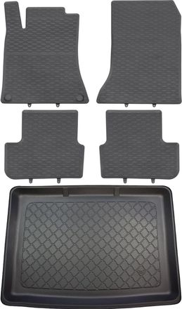 OEM Juego De Alfombrillas De Goma Para Coche Y Maletero Para Furgoneta Mercedes Clase B W246 (10/2011-12/2018)