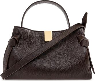 Yuzefi Handtas Gyoza Mini - Dames - Handtassen - Bruin - ONE Size - Leer - Tassen