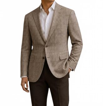 Jack Victor Classy Sport Coat In Brown