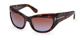 Tom Ford FT1065 BRIANNA 52F Womens Sunglasses Tortoiseshell Size 55
