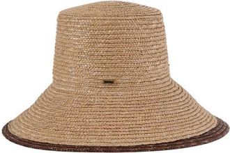 Eugenia Kim Annabelle UPF 50+ Wide Brim Straw Sun Hat in Camel at Nordstrom