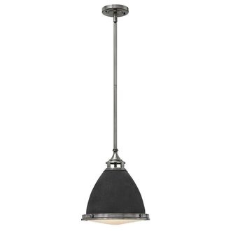 Loops 1 Bulb Ceiling Pendant Light Fitting Aged Zinc LED E27 100W Bulb