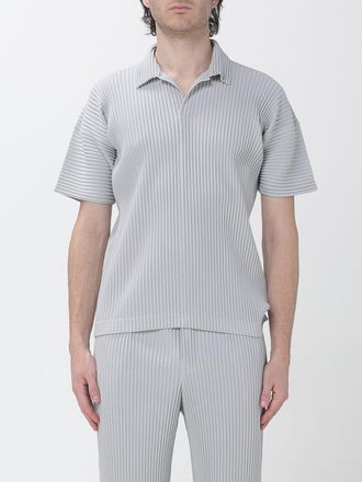 Homme Pliss&eacute; Issey Miyake Polo plissettata a maniche corte Homme Pliss&eacute; Issey Miyake con scollo a V