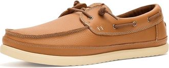 Hey Dude Harbor Lo Craft Leather Mens Shoes Cashew/Robe Brown : 15 M, Full Grain leather