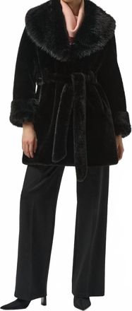Joseph Ribkoff Long Sleeve Coat In Black