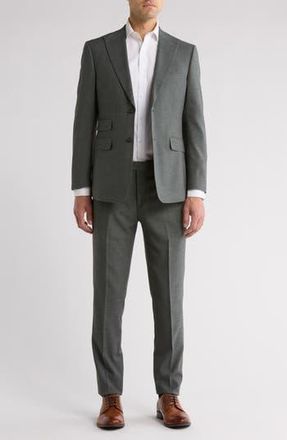 English Laundry Solid Olive M&eacute;lange Suit at Nordstrom Rack, Size 36Short