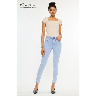 Kancan Bev High Rise Ankle Skinny Jeans in Light Wash at Nordstrom, Size 31
