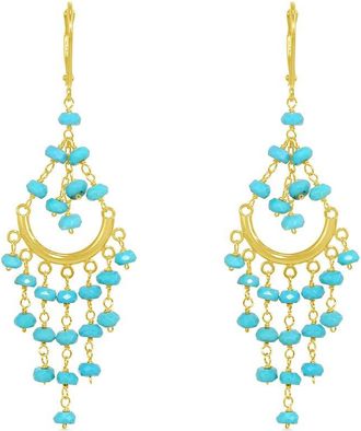 Jewelmak 14K Turquoise Earring