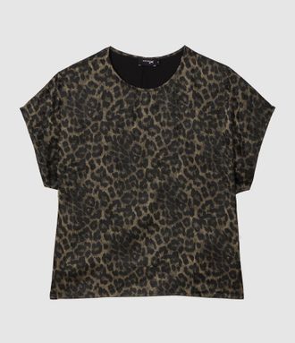 Jeanne Vouland Top Ramy Imprim&eacute;e Leopard