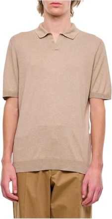 Tagliatore Zijden Polo - Heren - Polos - Beige - 3XL - Tops