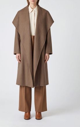 Max Mara Cappotto lungo a vestaglia in 100% cashmere con collo a scialle
