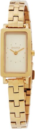 Skagen Hagen Micro Quartz Gold Dial Ladies Watch SKW3154