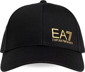 Emporio Armani logo-print baseball cap - unisex - Cotton - M - Black