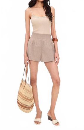 Staud Magpie Shorts In Natural