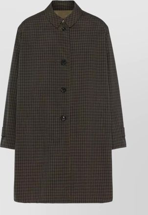 Maison Margiela checked trench coat