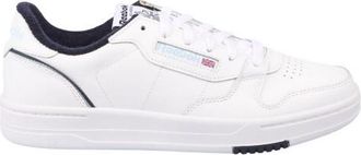 Reebok Volwassen uniseks Phase Court Suède Trainers (Wit, Marine)