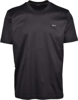 Paul & Shark Black/Gold Cotton T-shirt