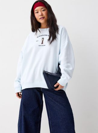 Twik Womens Oversized destination fleece sweatshirt