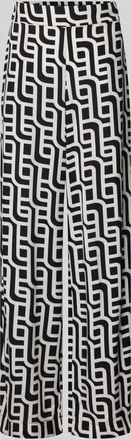 Christian Berg Wide Leg Pants aus Viskose mit Eingrifftaschen in Black, Gr&ouml;&szlig;e 34