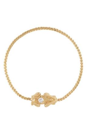 Eden Presley Wise Monkey Bracelet in Yellow Gold - See No at Nordstrom, Size 6.5