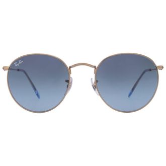 Ray-Ban Ray Ban Round Metal Blue Gradient Unisex Sunglasses RB3447 001/3M 53