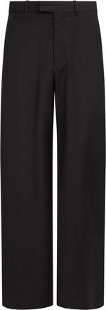 Maison Margiela tailored wool-canvas trousers - women - Virgin Wool - 42 - Black
