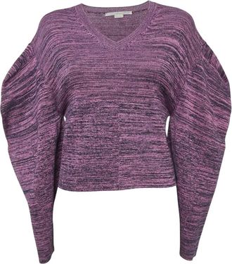 Stella McCartney puff sleeve sweater - Purple