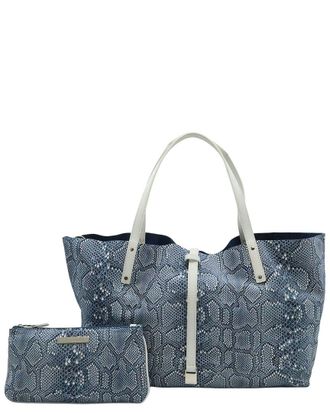 Tiffany & Co. Blue Suede Reversible Tote (Authentic Pre-Loved)