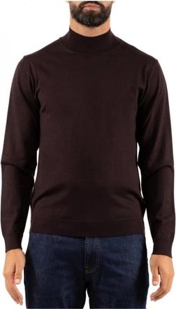 Daniele Fiesoli Lupetto Turtleneck - Heren - Coltruien - Bruin - 2XL - Wol - Truien & Vesten