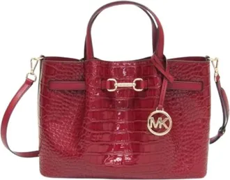 Michael Kors Pre-owned Handbags, female, Red, Size: ONE SIZE Pre-owned Carson Medium Satchel Bag