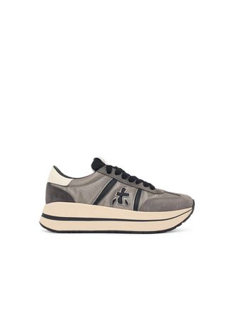 Premiata Sneakers Premiata Bethcoin in misto tessuto grigio