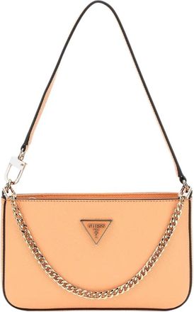 Guess Noelle Mini Top Zip - Dames - Schoudertassen - Oranje - ONE Size - Leer - Tassen