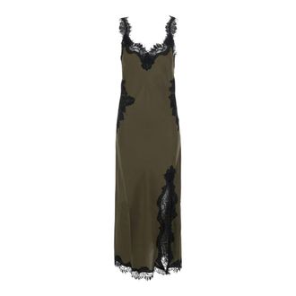 Gold Hawk Lange jurk met spaghettibandjes - Dames - Feestkleedjes - Groen - S - Kleedjes