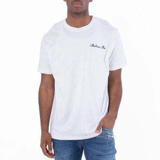 Balmain Signature Embroidery Cotton T-Shirt, Size X-Small