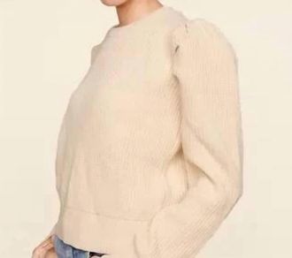 Sugarlips Womens Drape Sleeve Sweater In Oatmeal