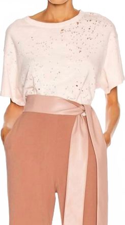 Amiri Shotgun Short Sleeve T-Shirt In Salmon