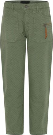 C.Ro Zomer Groene Stijlvolle Jurk - Dames - Straight fit broeken - Groen - M - Broeken