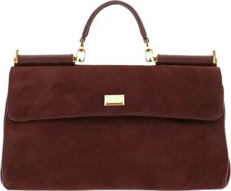 Dolce & Gabbana My Sicily Handtas - Dames - Handtassen - Rood - ONE Size - Leer - Tassen
