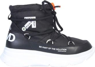 Forward High-Top Black Nylon Boots