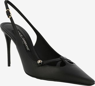 Dolce & Gabbana Slingback-Pumps aus Nappaleder Mun 90