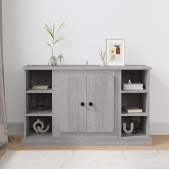 vidaXL Aparador De Madera Contrachapada Gris Sonoma 100x35,5x60 Cm Vidaxl